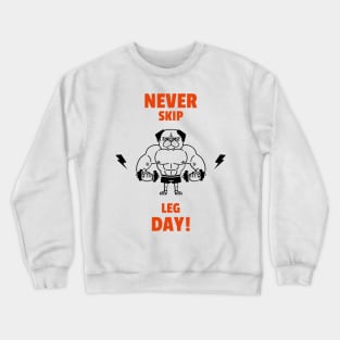 Leg day By Lamaj Crewneck Sweatshirt